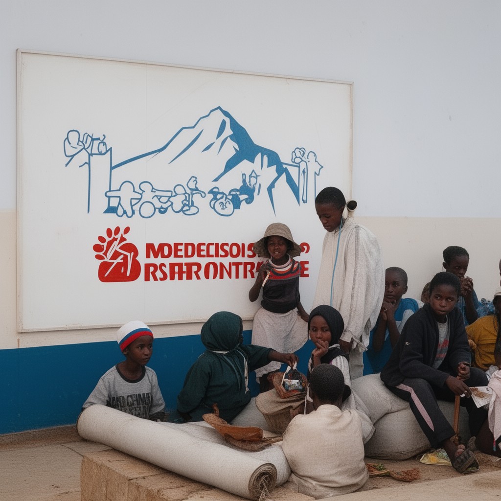 AI-generated illustration of Médecins Sans Frontières
