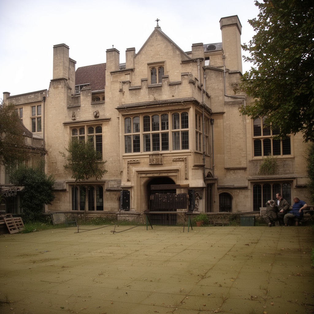 AI-generated illustration of Hospital of St John the Evangelist, Cambridge