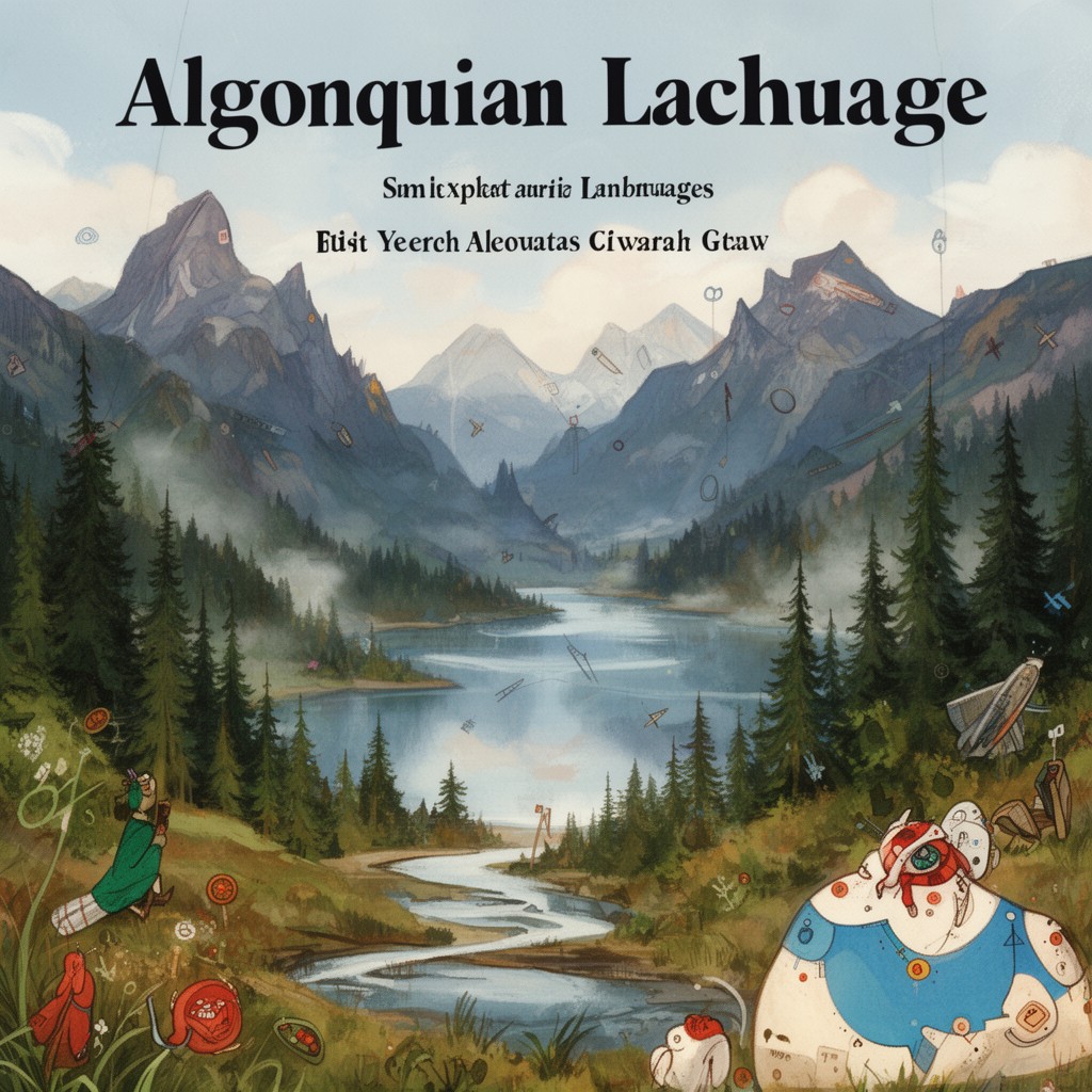AI-generated illustration of Algonquian languages