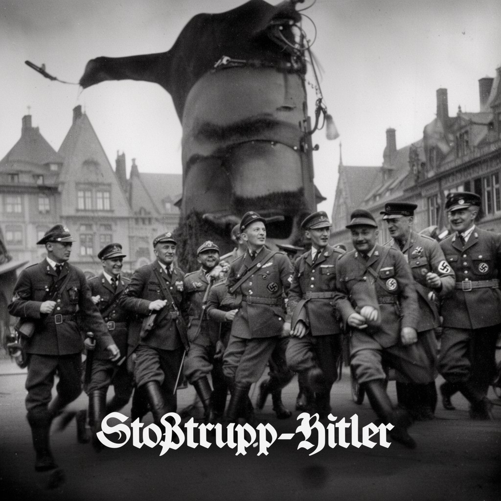 AI-generated illustration of Stoßtrupp-Hitler