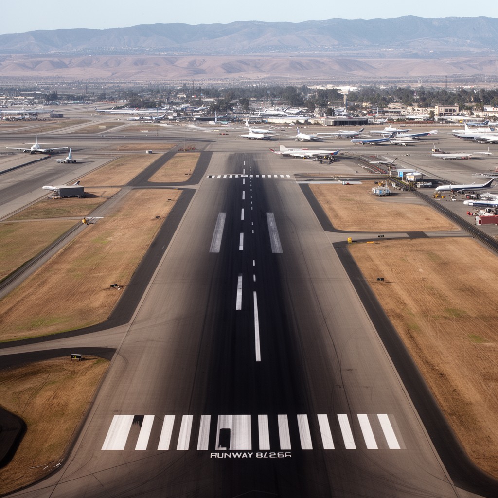 AI-generated illustration of Runway 8L/26R