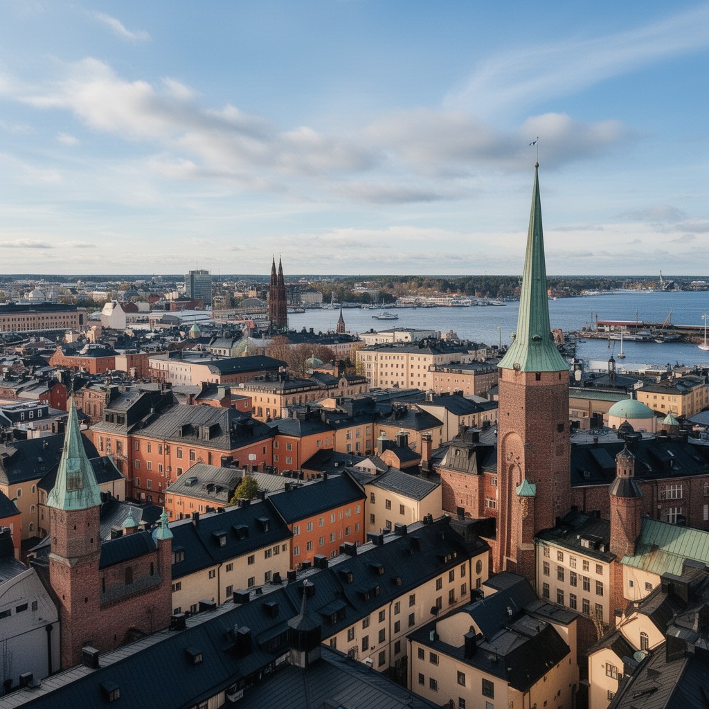 AI-generated illustration of Turku