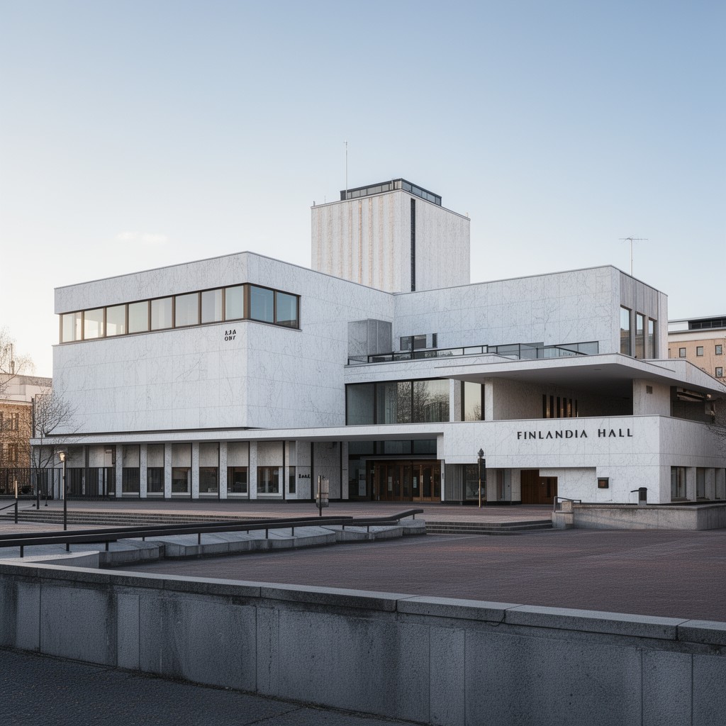 AI-generated illustration of Finlandia Hall