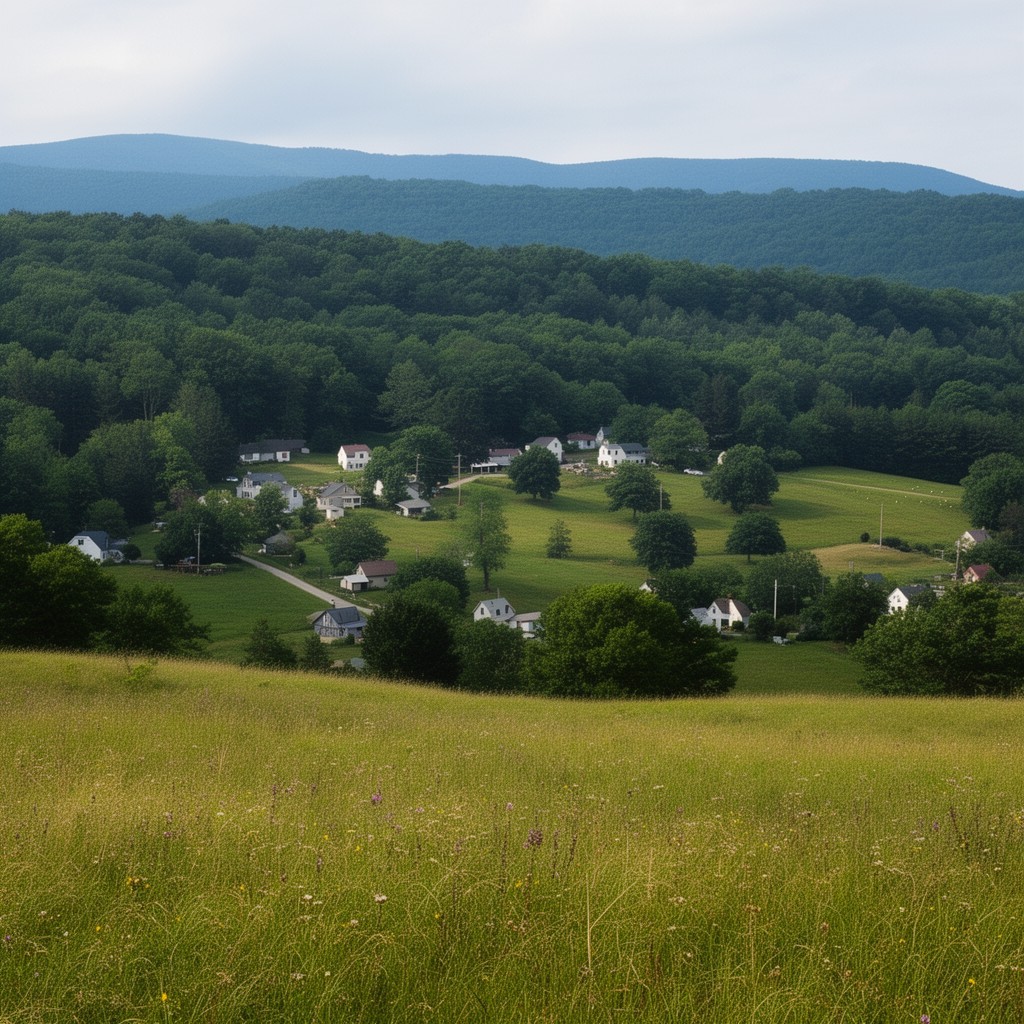 AI-generated illustration of Taghkanic, New York