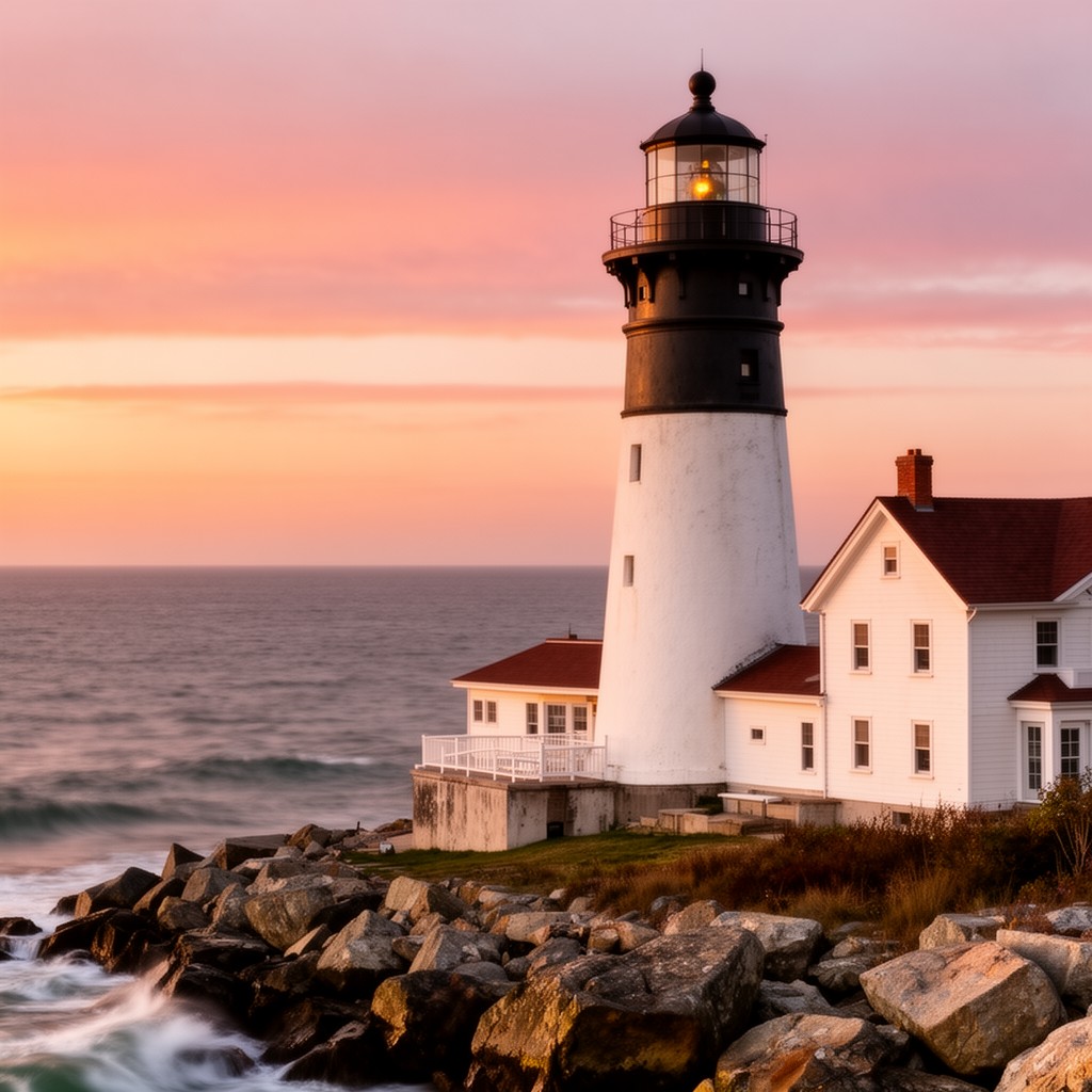AI-generated illustration of Chatham Lighthouse