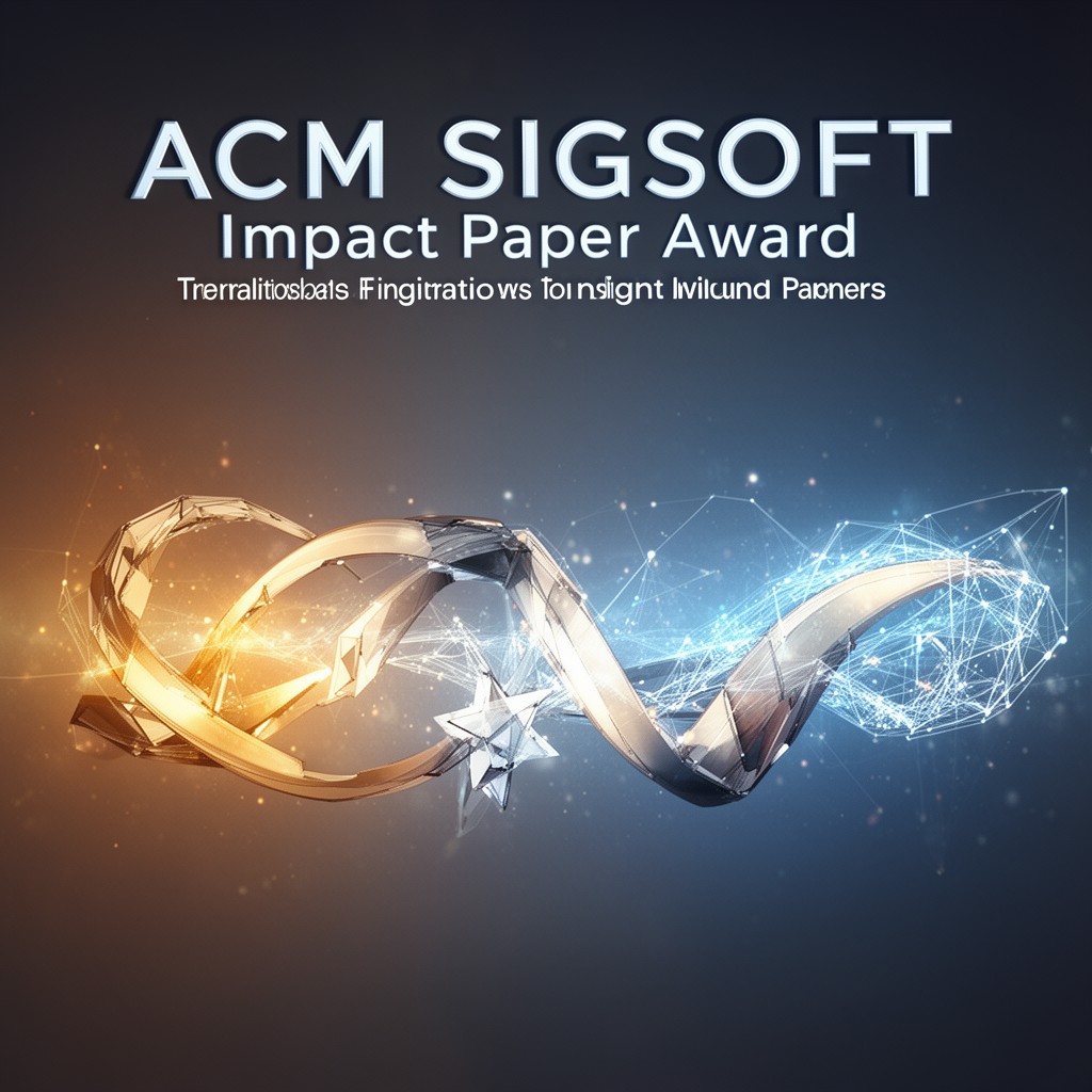 AI-generated illustration of ACM SIGSOFT Impact Paper Award