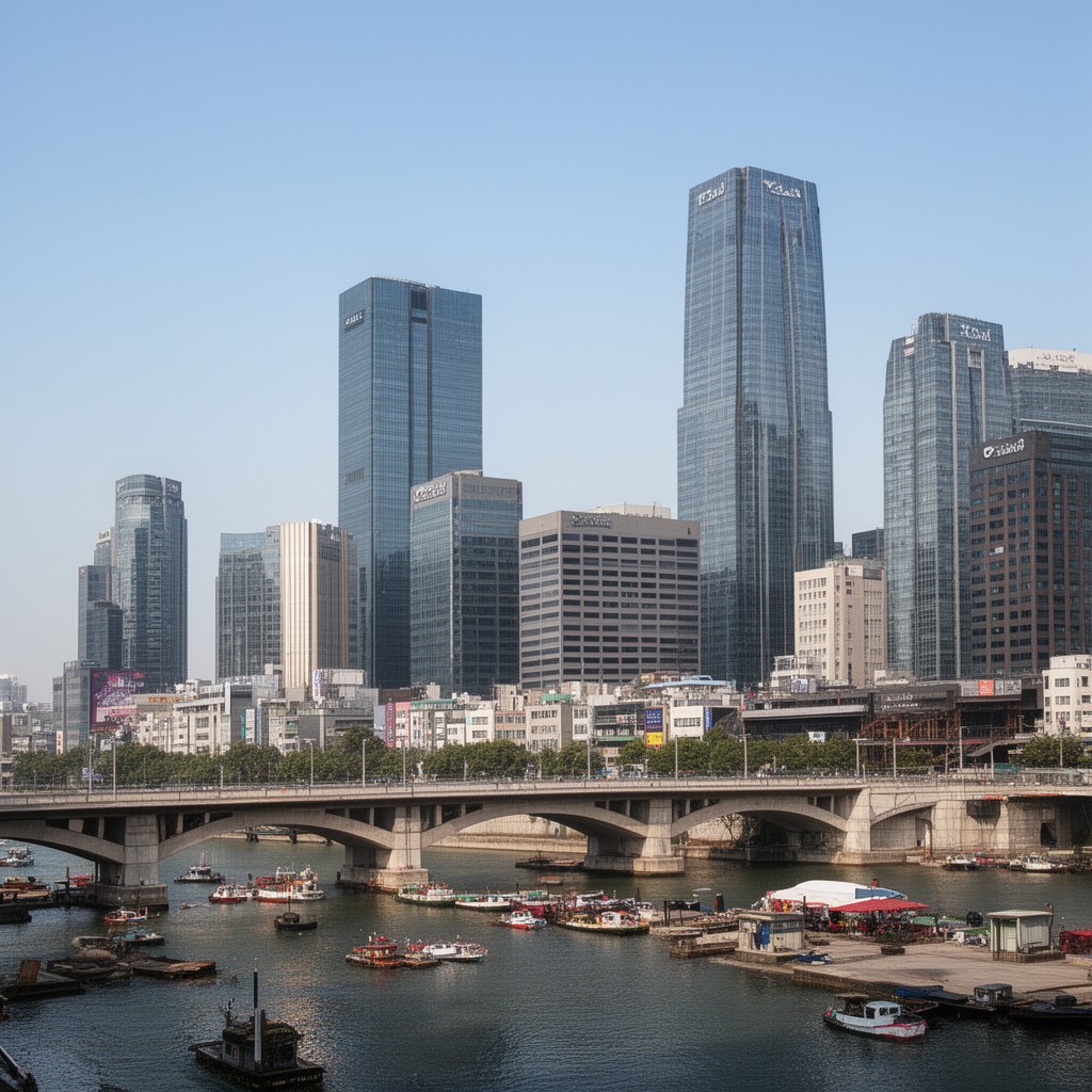 AI-generated illustration of Yeouido-dong