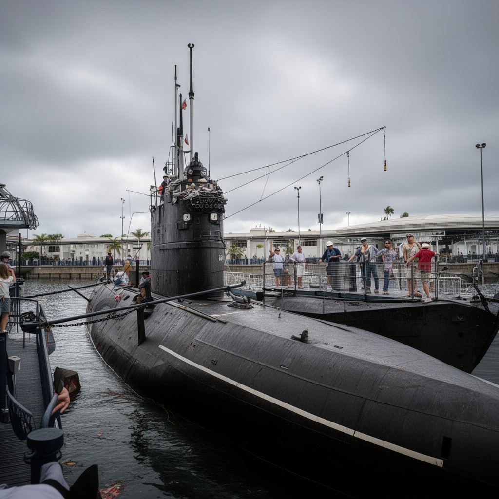 AI-generated illustration of USS Bowfin (SS-287)