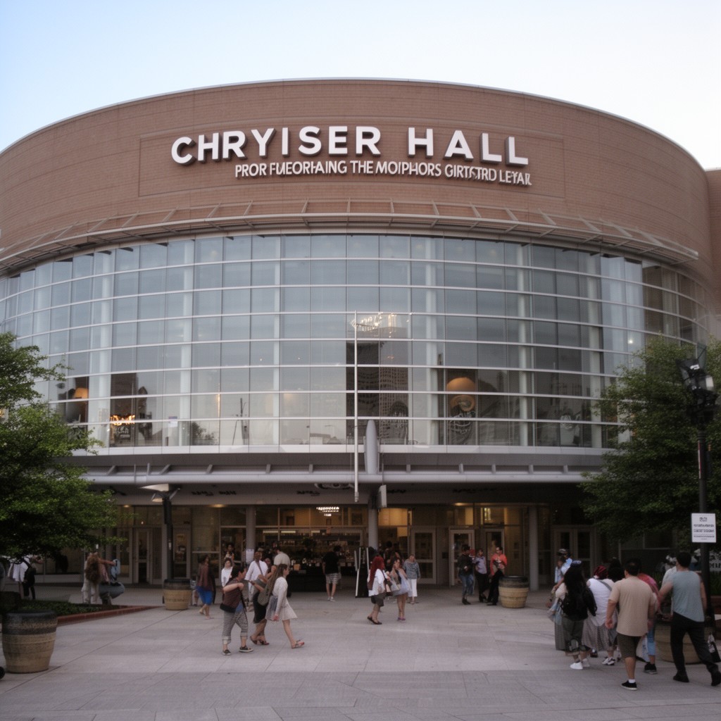 AI-generated illustration of Chrysler Hall