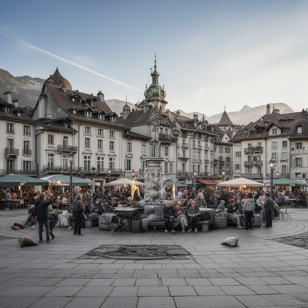 AI-generated illustration of Place de la Planta