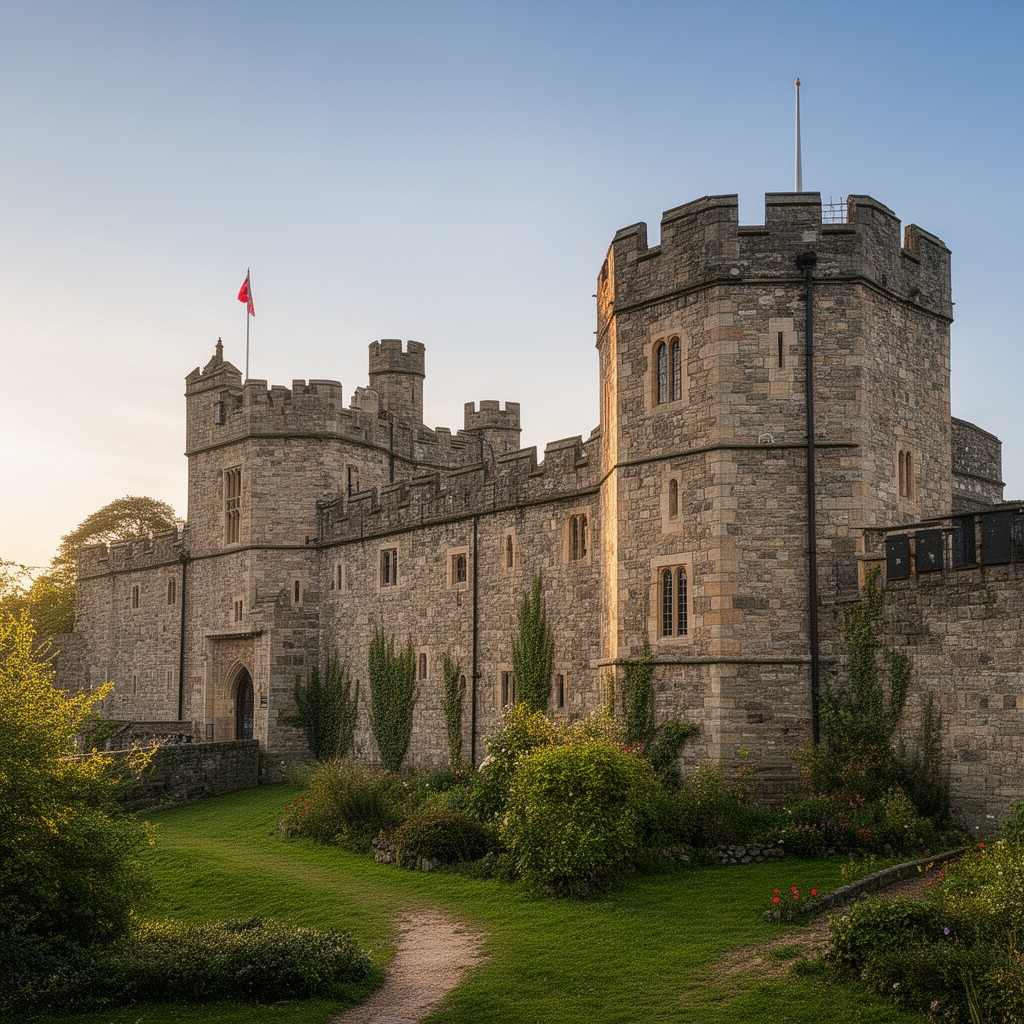 AI-generated illustration of Chester Castle