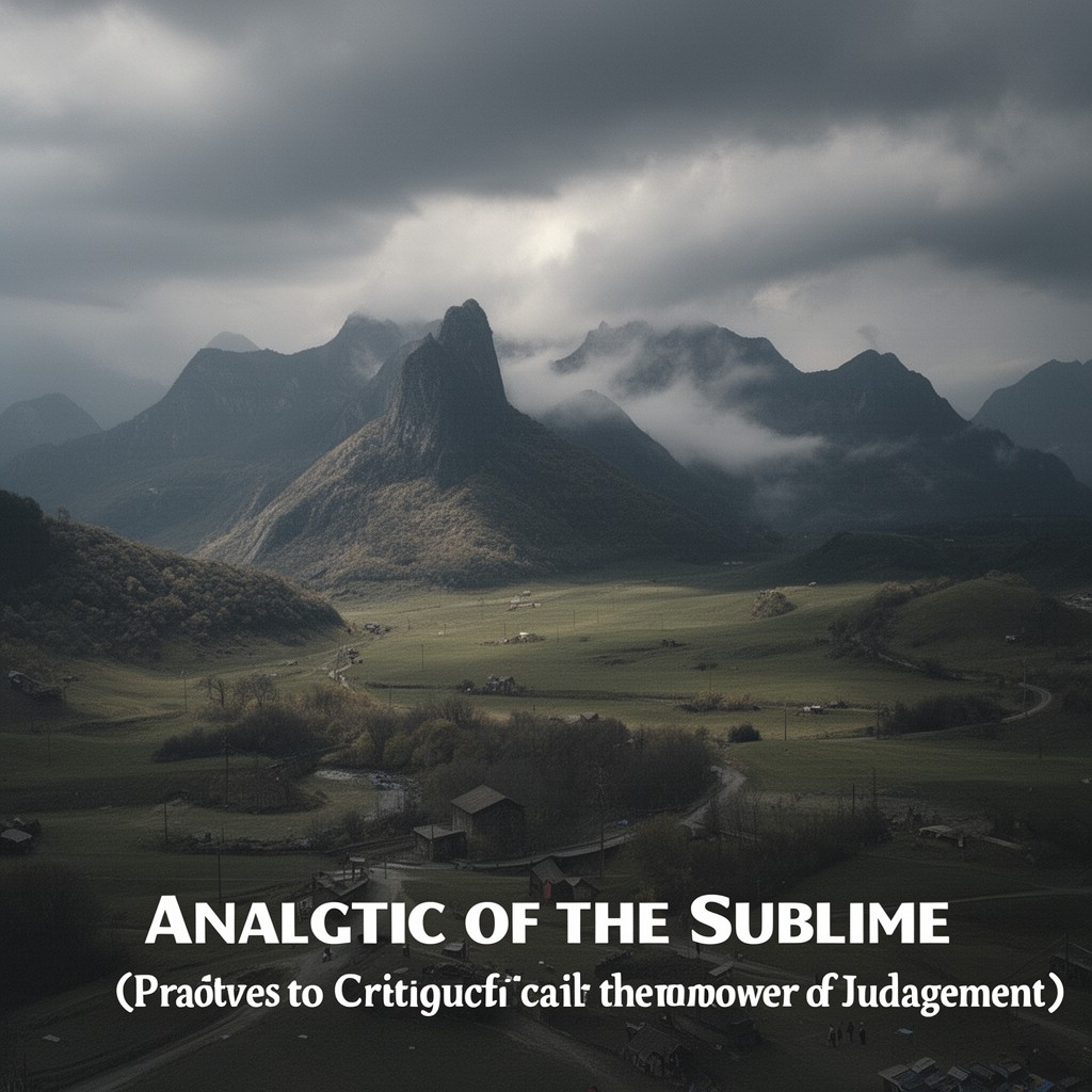 AI-generated illustration of Analytic of the Sublime