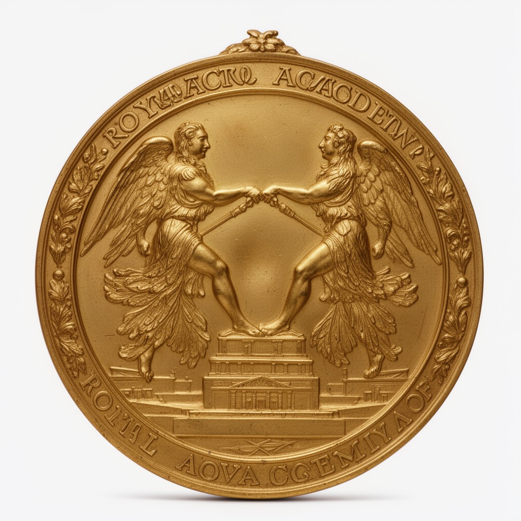 AI-generated illustration of Royal Academy gold medal