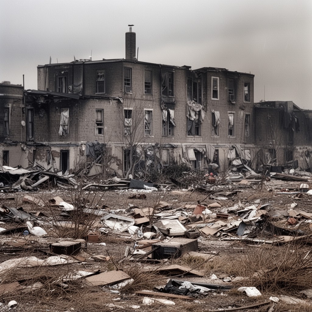 AI-generated illustration of Waco siege