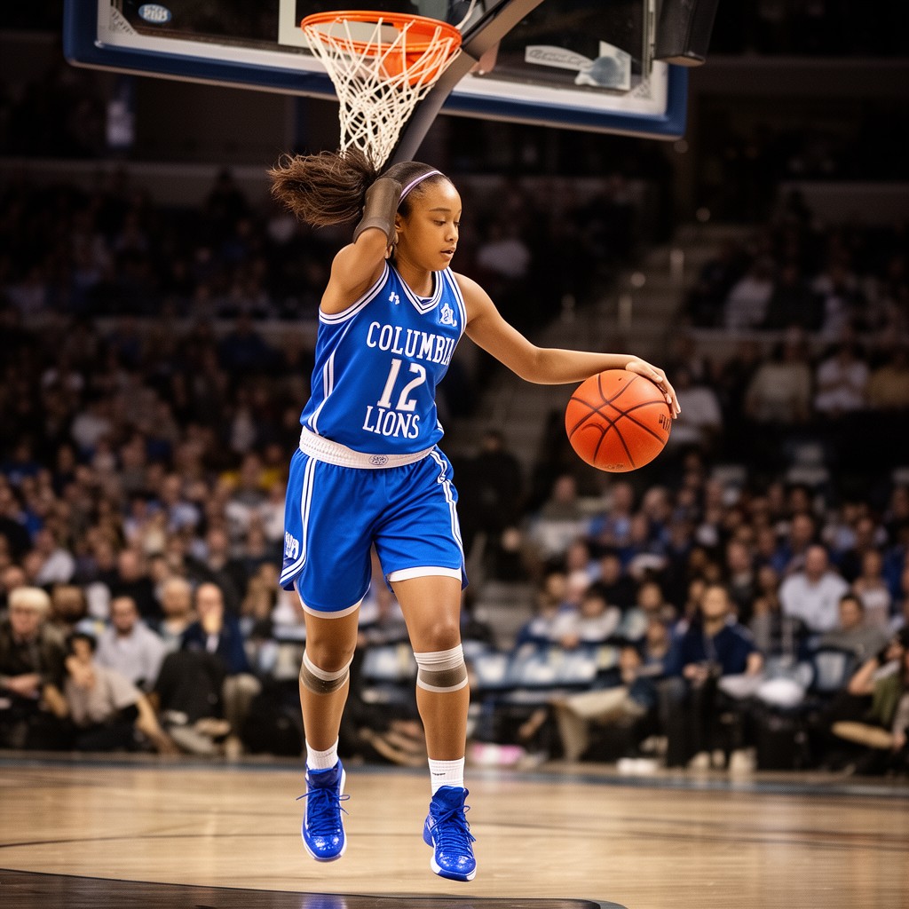 AI-generated illustration of Columbia Lions women’s basketball