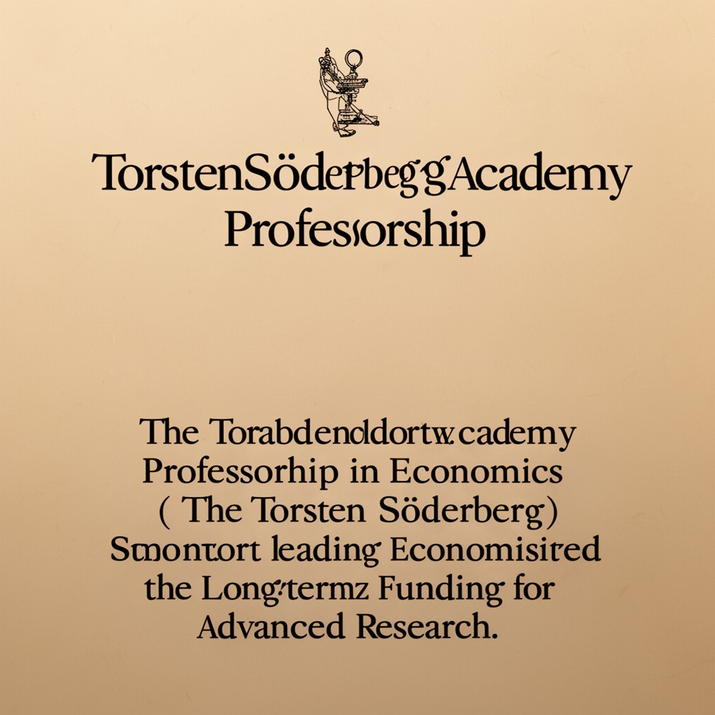 AI-generated illustration of Torsten Söderberg Academy Professorship in Economics