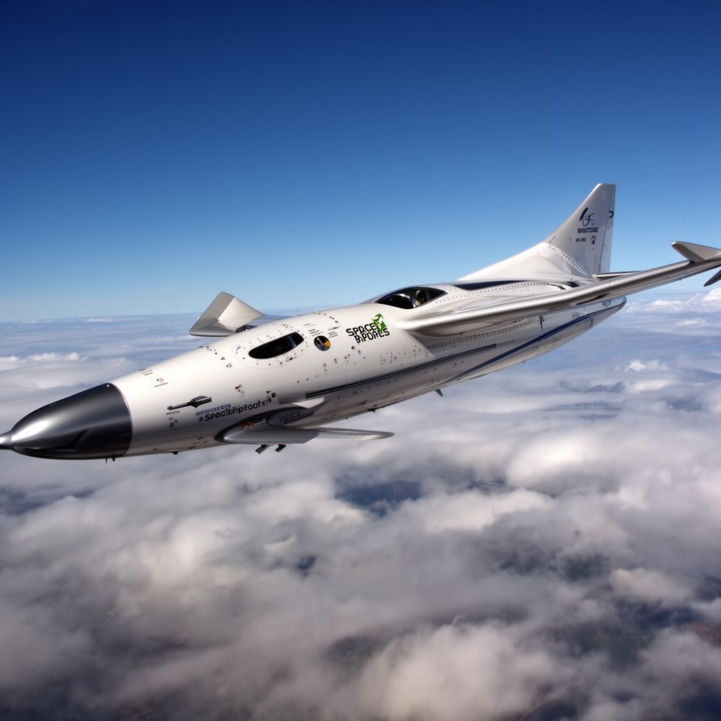 AI-generated illustration of SpaceShipOne