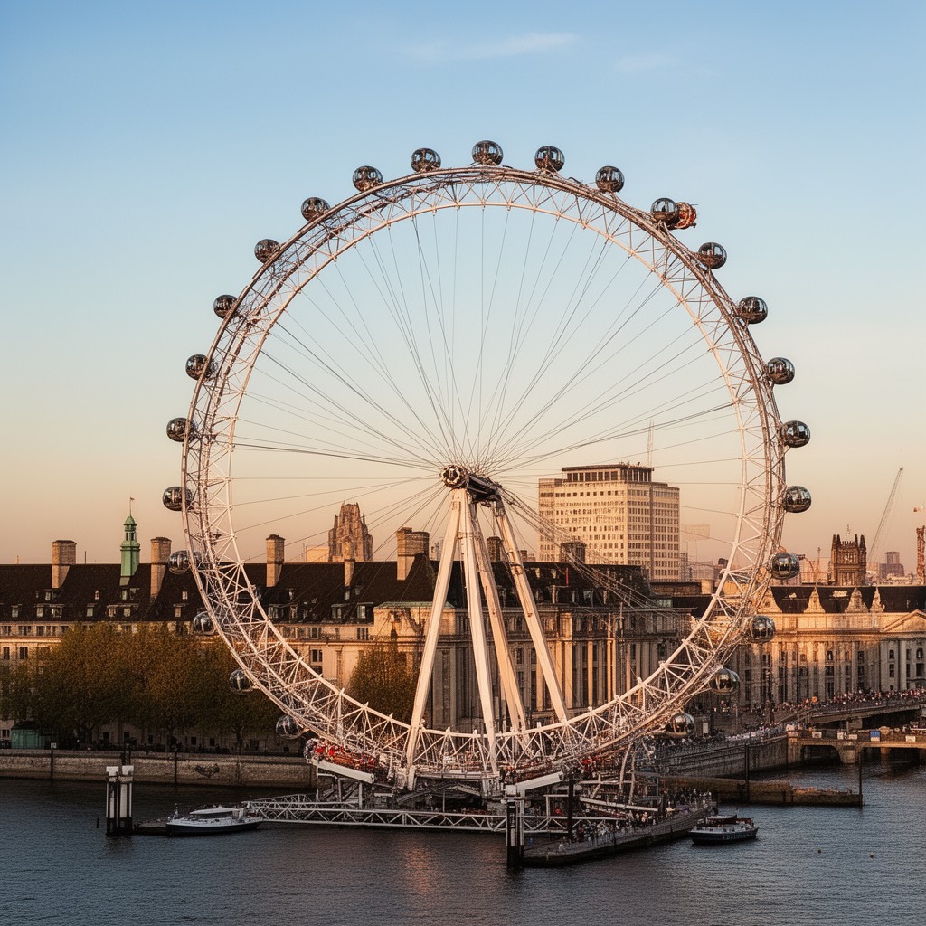 AI-generated illustration of London Eye