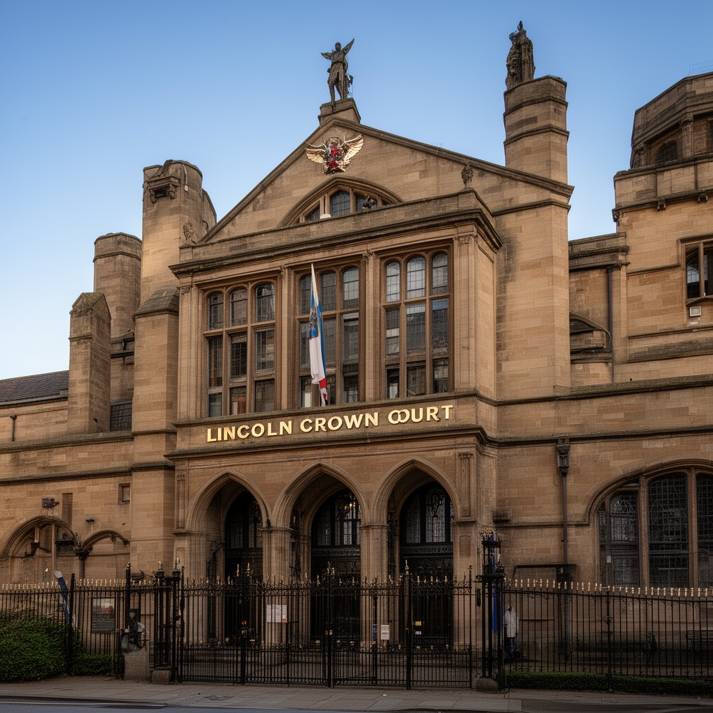 AI-generated illustration of Lincoln Crown Court