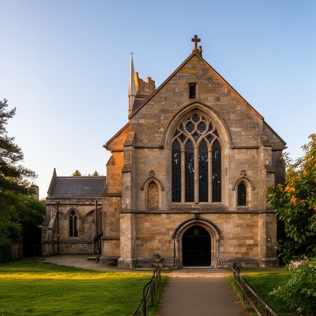 AI-generated illustration of St Peter at Gowts Church