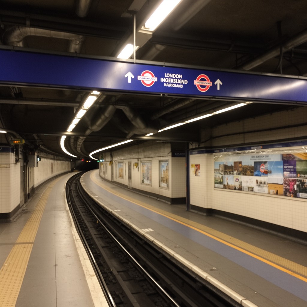 AI-generated illustration of London Underground