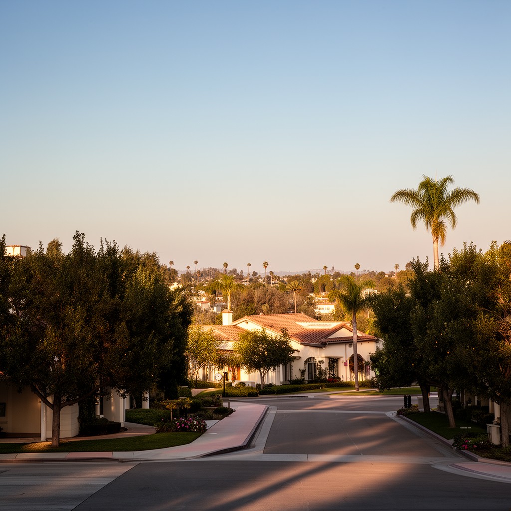 AI-generated illustration of Yorba Linda, California, United States