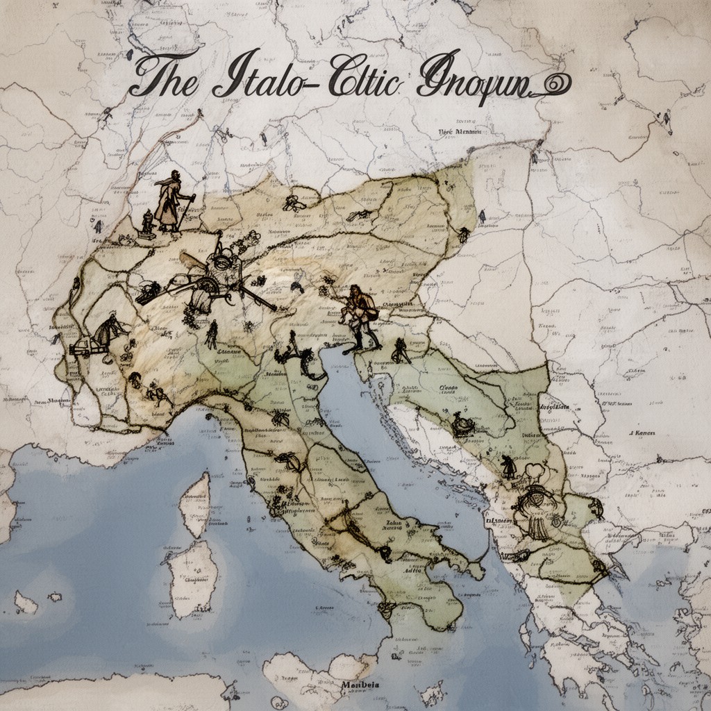 AI-generated illustration of Italo-Celtic group