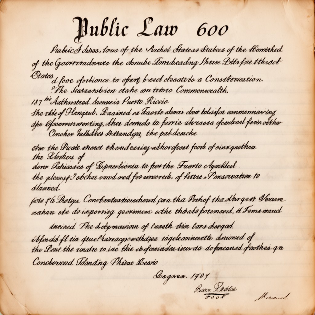AI-generated illustration of Public Law 600 of the United States
