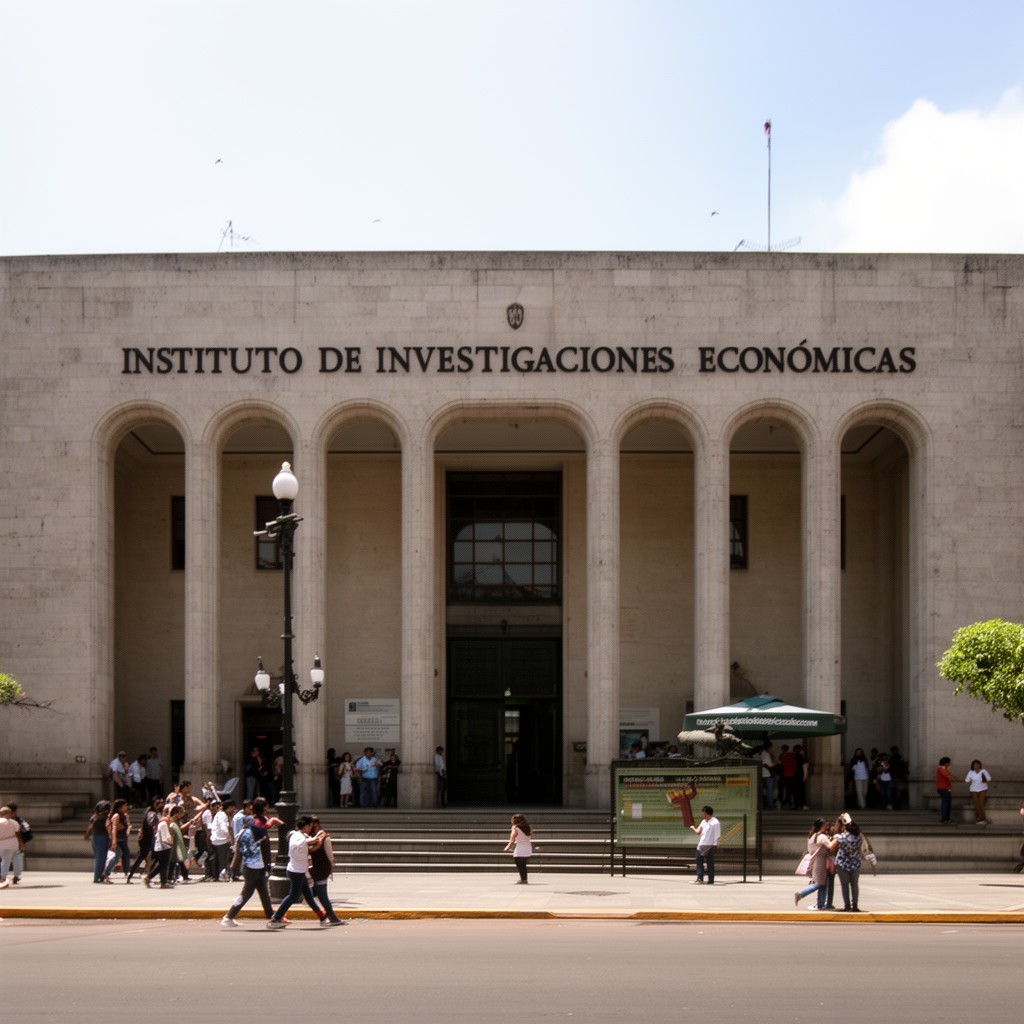 AI-generated illustration of Instituto de Investigaciones Económicas