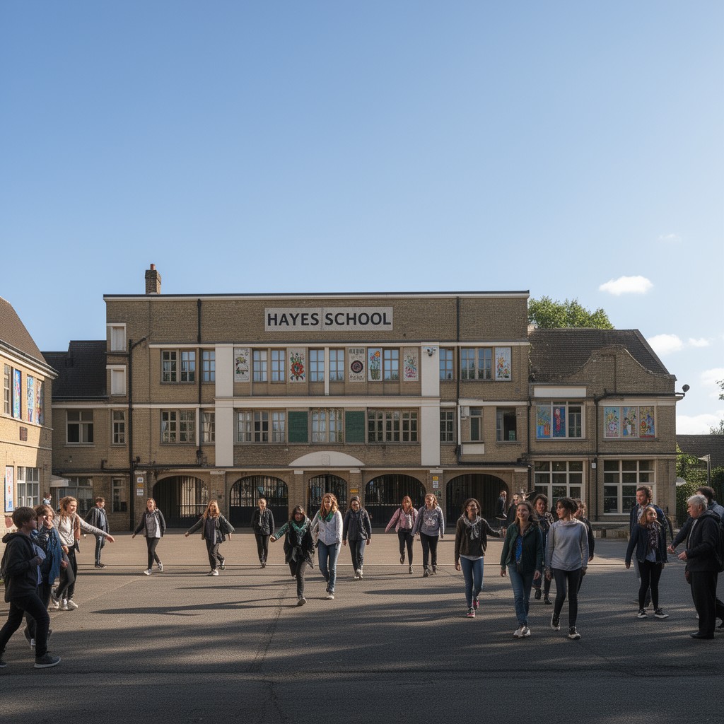 AI-generated illustration of Hayes School