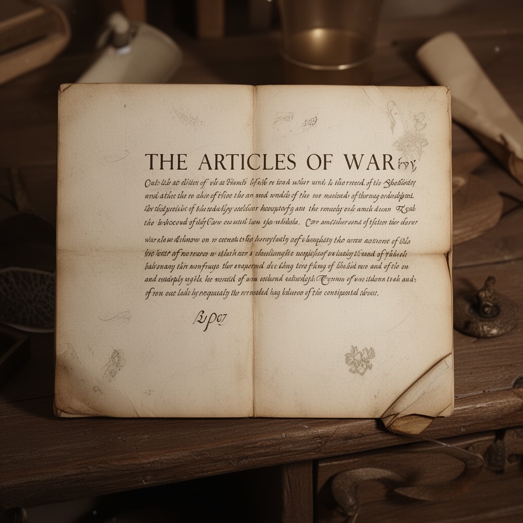 AI-generated illustration of Articles of War