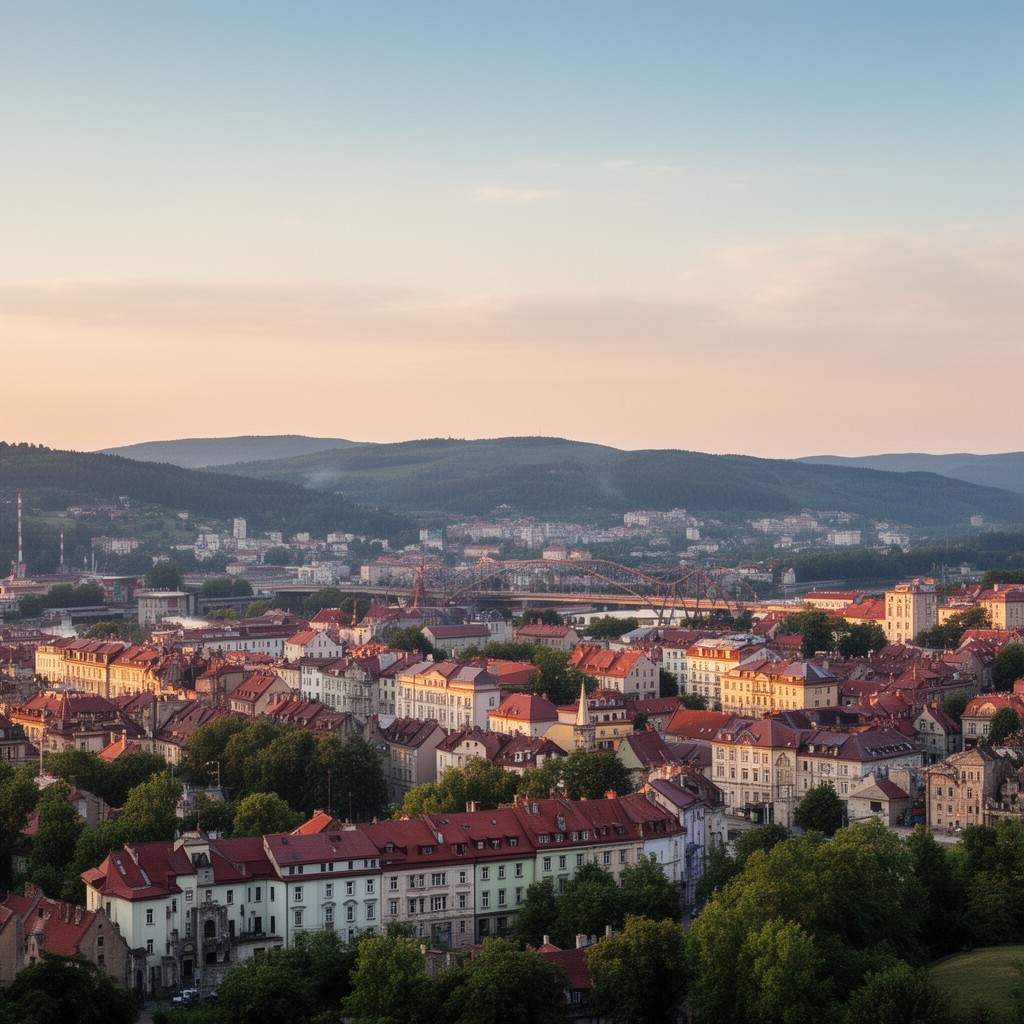 AI-generated illustration of Bielsko-Biała