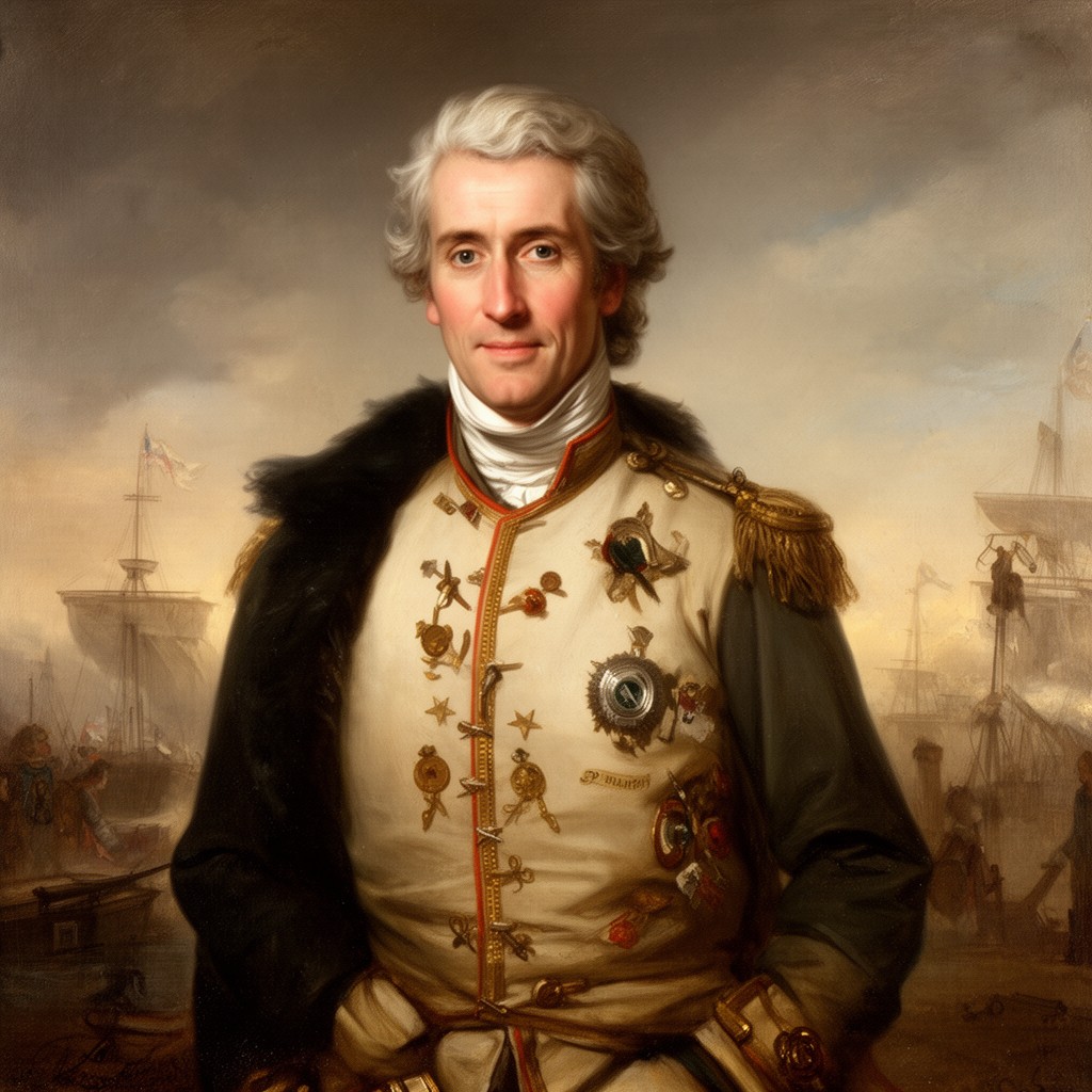 AI-generated illustration of Horatio Nelson