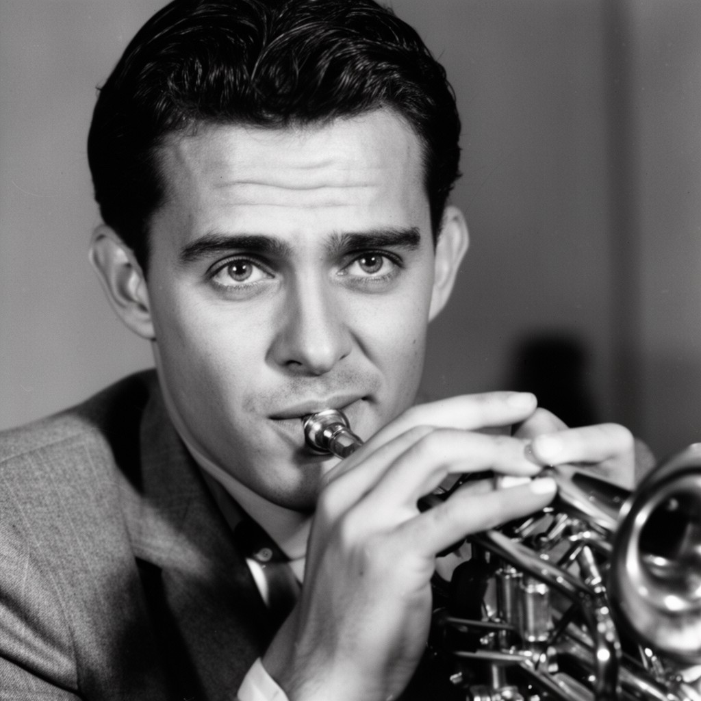 AI-generated illustration of Chet Baker