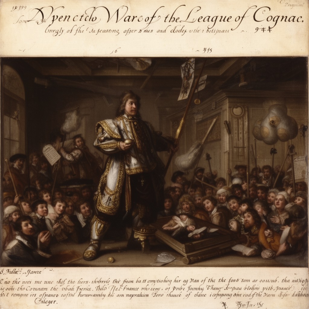 AI-generated illustration of War of the League of Cognac