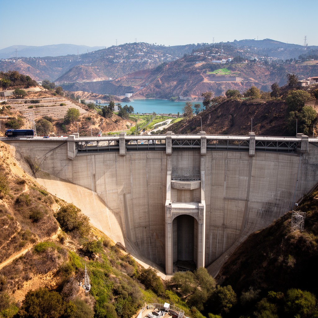AI-generated illustration of Hollywood Dam