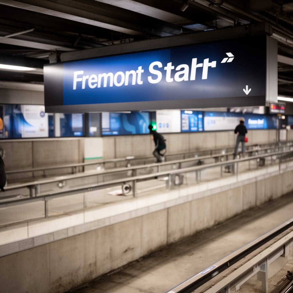 AI-generated illustration of Fremont station