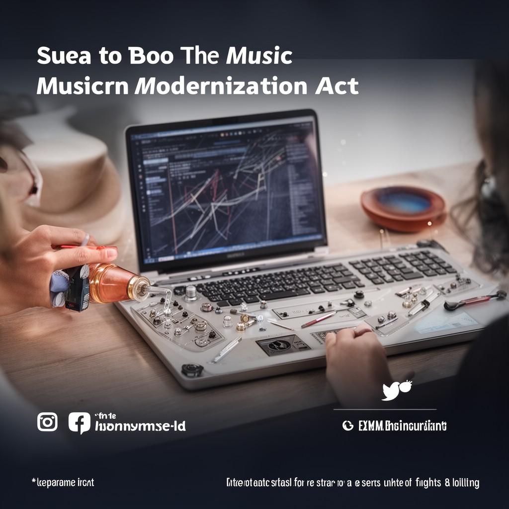 AI-generated illustration of Music Modernization Act