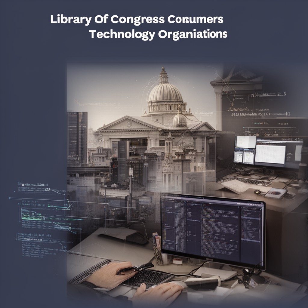 AI-generated illustration of Library of Congress technology organizations