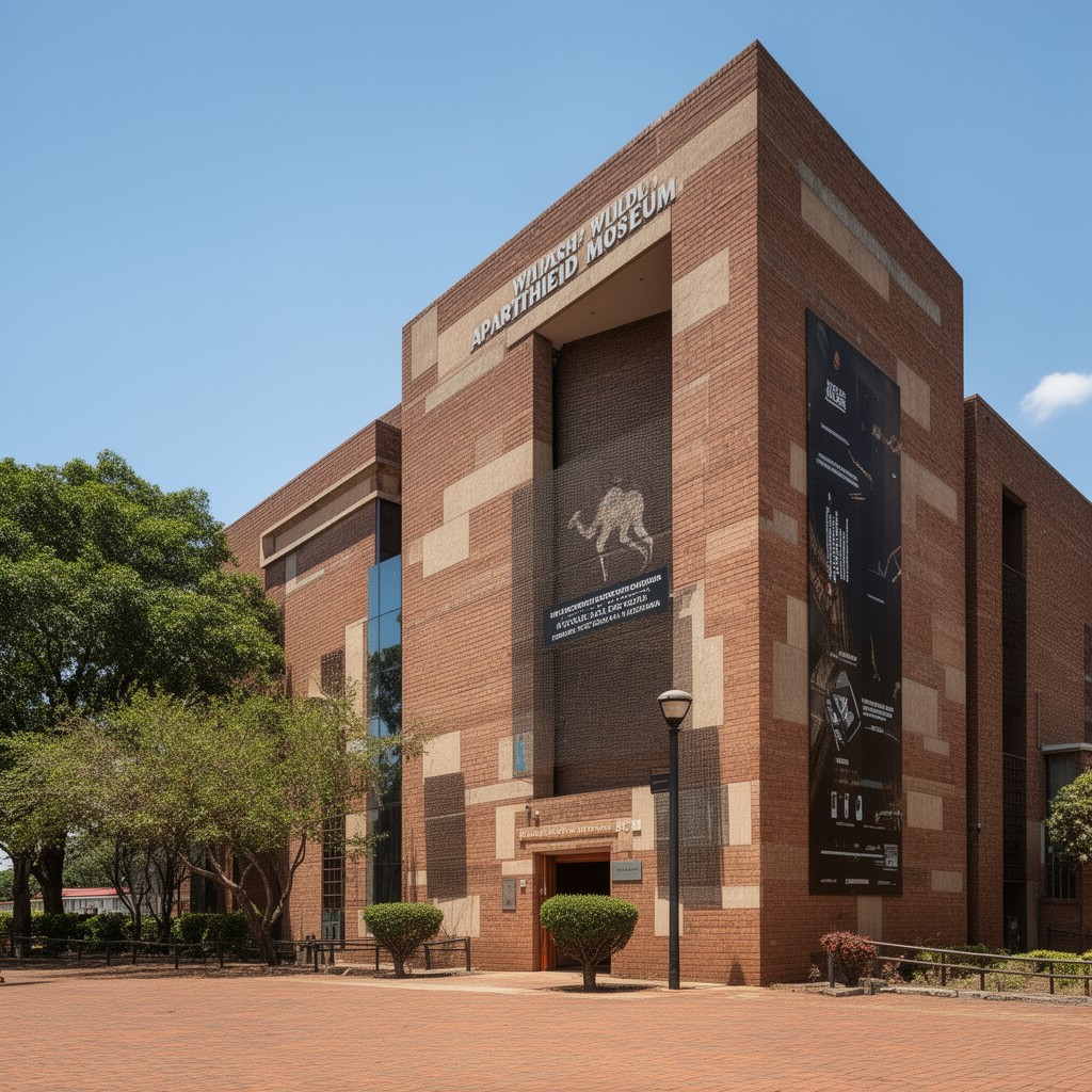 AI-generated illustration of Apartheid Museum
