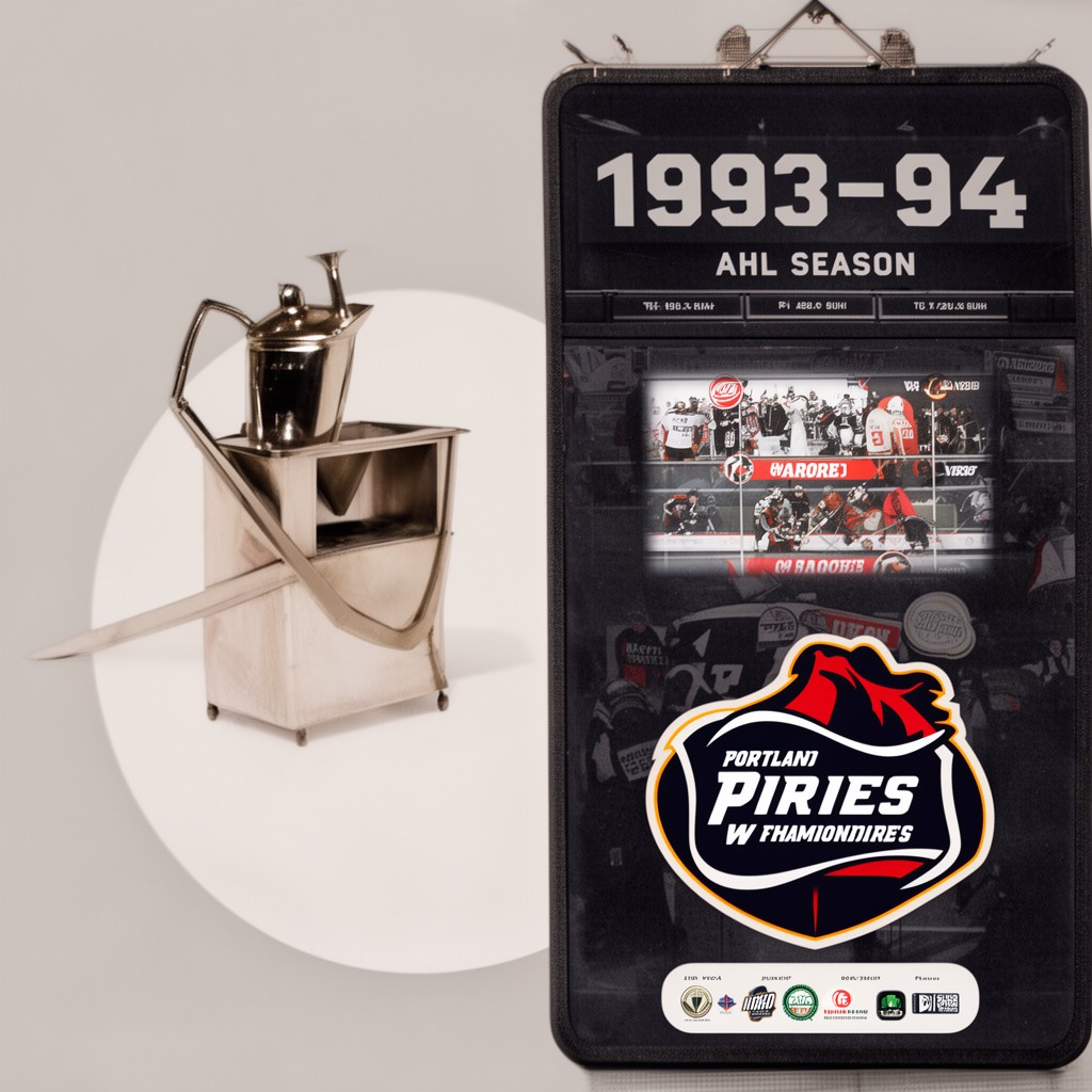 AI-generated illustration of 1993–94 AHL season