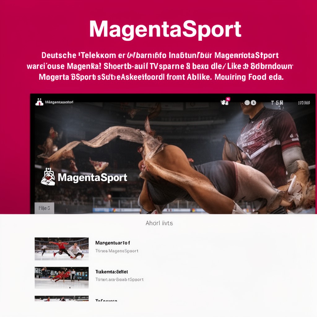 AI-generated illustration of MagentaSport