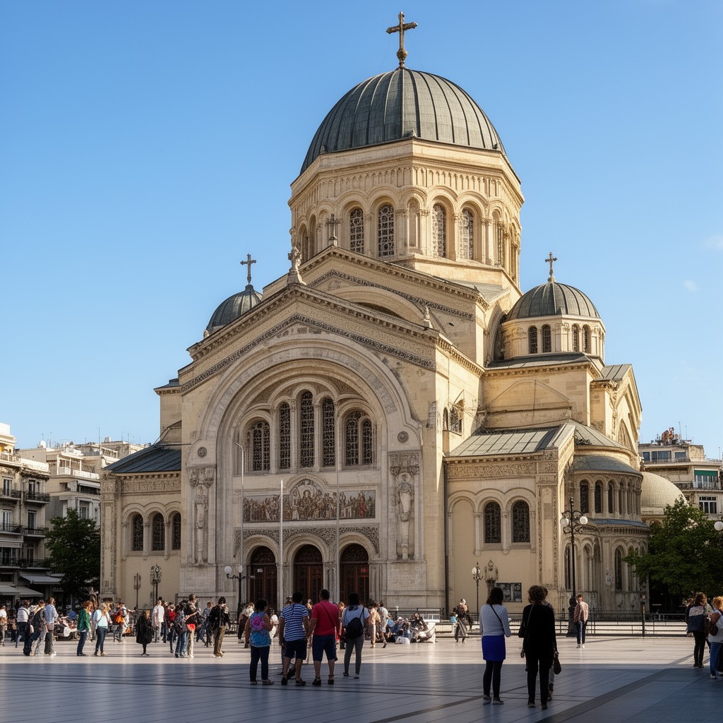 AI-generated illustration of Patras Cathedral
