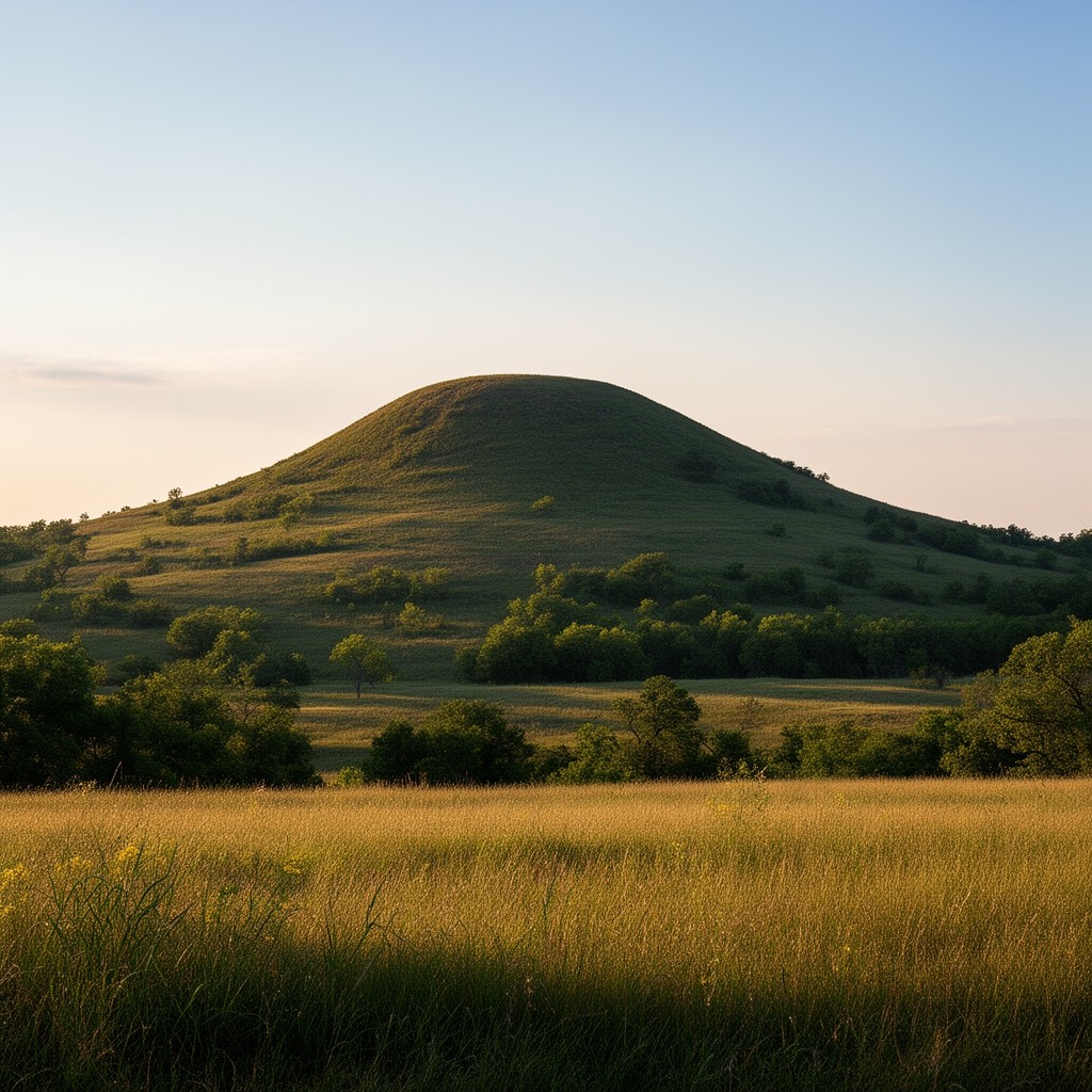 AI-generated illustration of Mount Wamego (local geographic feature)