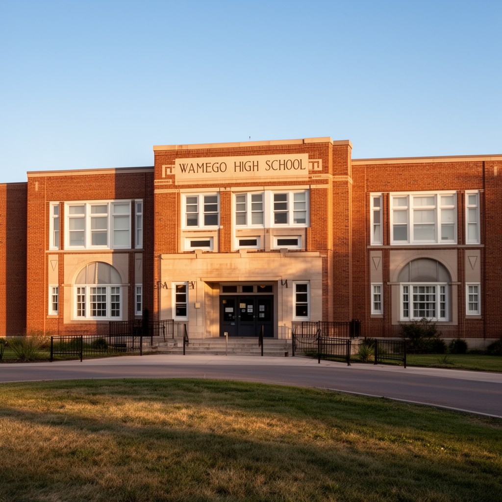 AI-generated illustration of Wamego High School