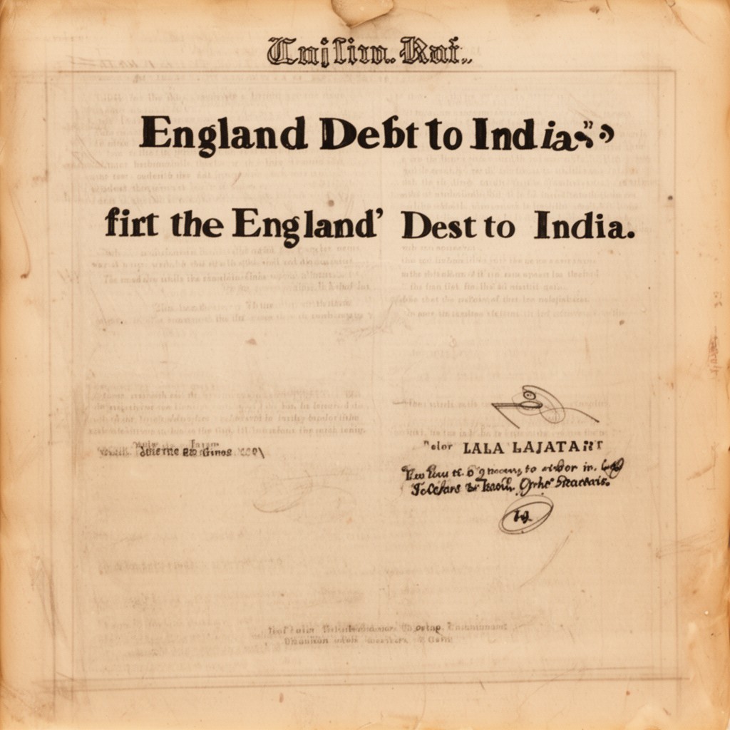 AI-generated illustration of England’s Debt to India