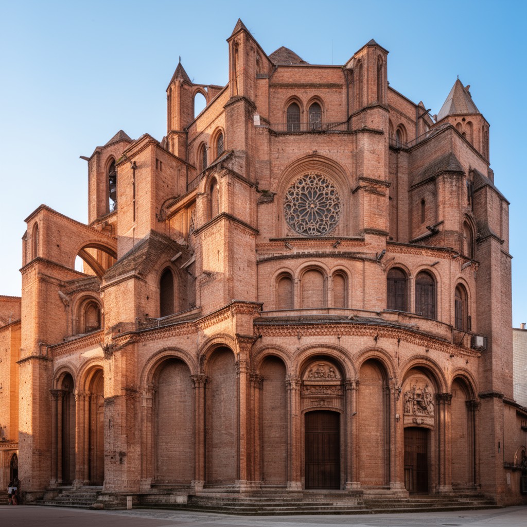 AI-generated illustration of Basilica of Saint-Sernin