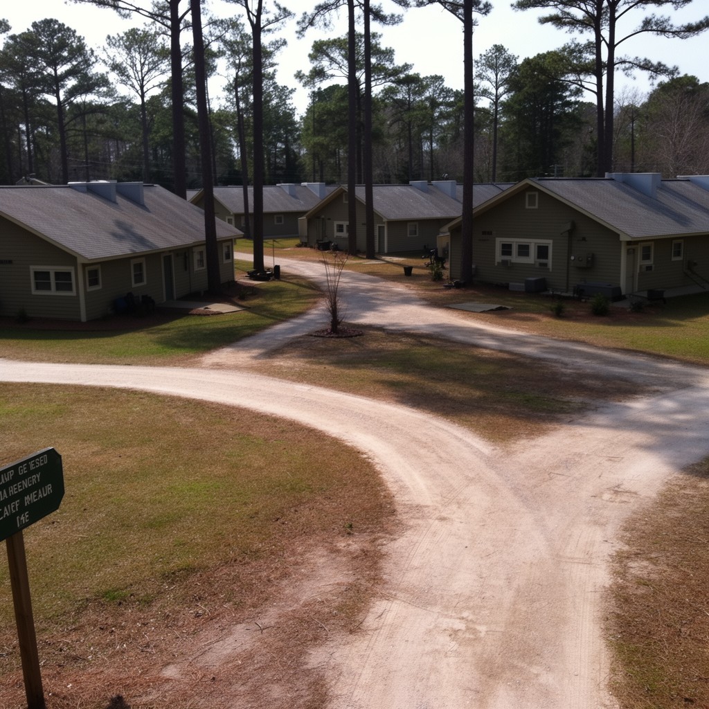 AI-generated illustration of Camp Geiger