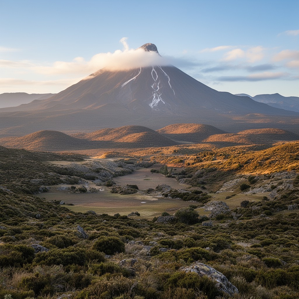 AI-generated illustration of Tongariro National Park