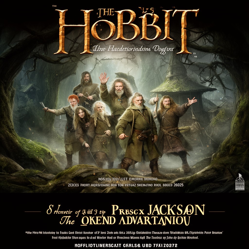 AI-generated illustration of The Hobbit film trilogy
